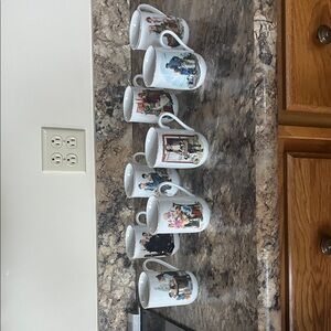 Norman Rockwell Ceramic Mug Set